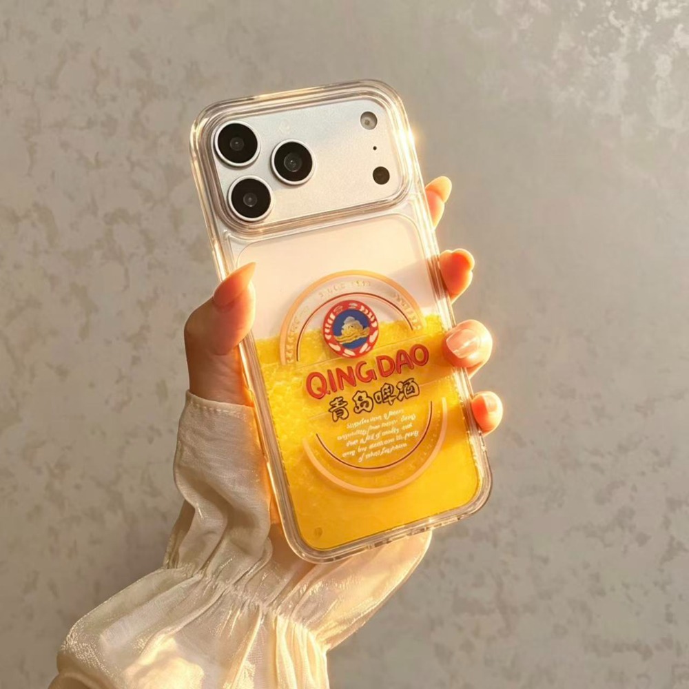 Beer & Wine Jockey Plaza Shopping - เคสโทรศัพท์ลายทรายเหลวตลกๆ ของฉิงเต่า สำหรับ iPhone 17 16