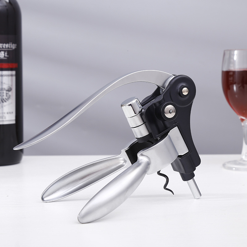 Cork Screw Lever - ที่เปิดขวดไวน์แบบคันโยกที่ทนทาน ใช้งานง่าย เหมาะสำหรับใช้ในบ้าน งานปาร์ตี้ บาร์กลางแจ้ง ห้องครัว