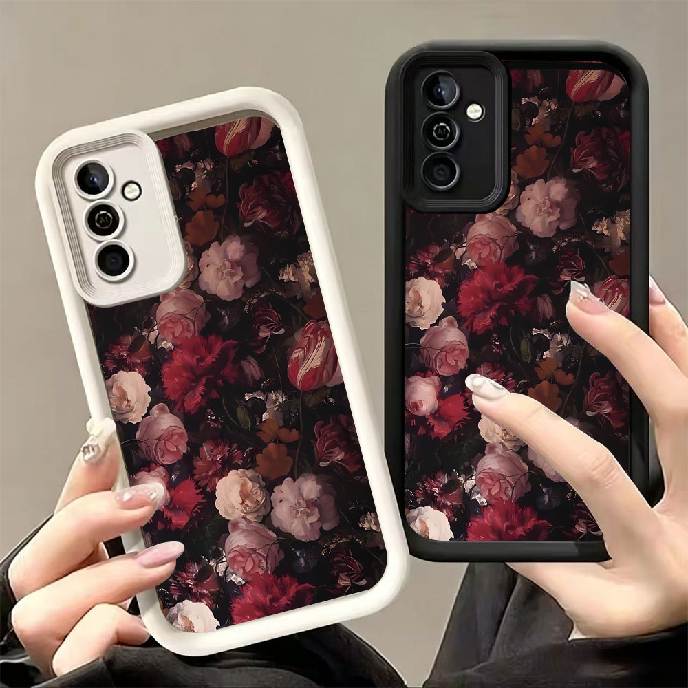 Wine & Beer Shop Photos - เคสโทรศัพท์ลายกุหลาบสีแดงไวน์ สำหรับ Samsung Galaxy A73 A72