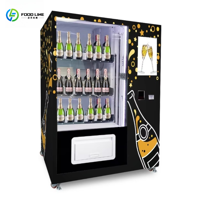 Wine Beers - ตู้จำหน่ายเครื่องดื่มแบบกำหนดเองพร้อมระบบลิฟท์สำหรับไวไฟ ค็อกเทล แชมเปญ ไวน์ โซดา น้ำอัดลม
