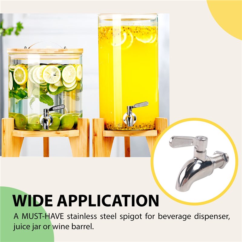 Wine Beers - ABMI-ก๊อกน้ำสแตนเลสสำหรับเบียร์สด ใช้กับเครื่องหมักเบียร์ที่บ้าน เครื่องจ่ายไวน์ เบียร์สด น้ำผลไม้ ตู้แช่เครื่องดื่ม