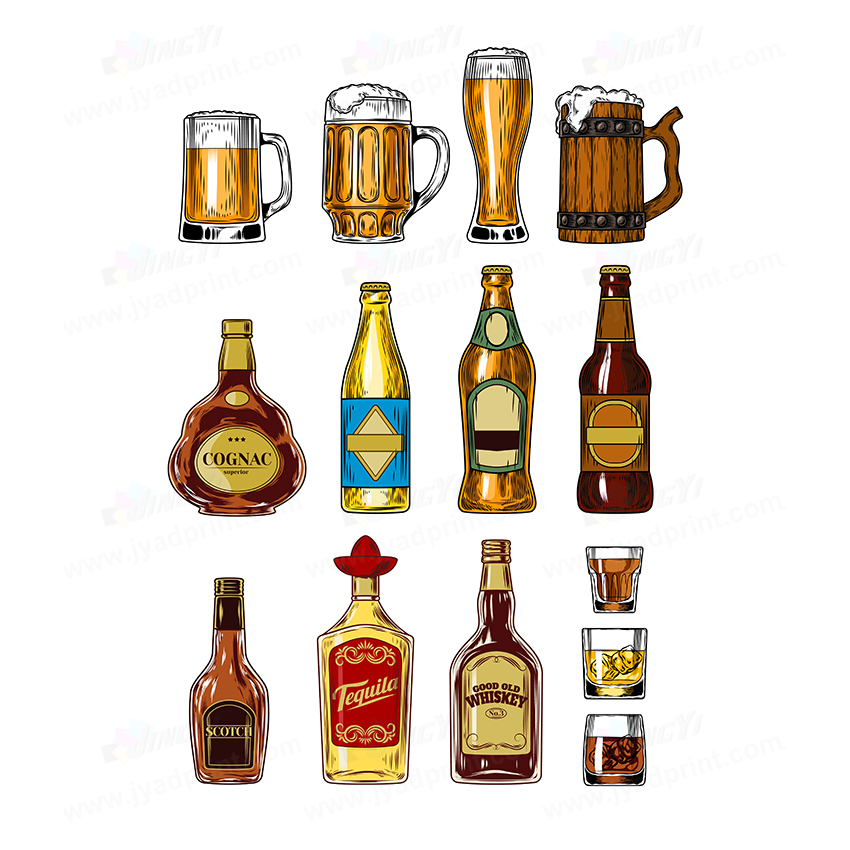 Wine Beer Photo - 12 ชิ้น/ล็อต, ป้ายข้อความขวดไวน์ PVC แบบกำหนดเอง อุปกรณ์ประกอบฉากถ่ายรูป
