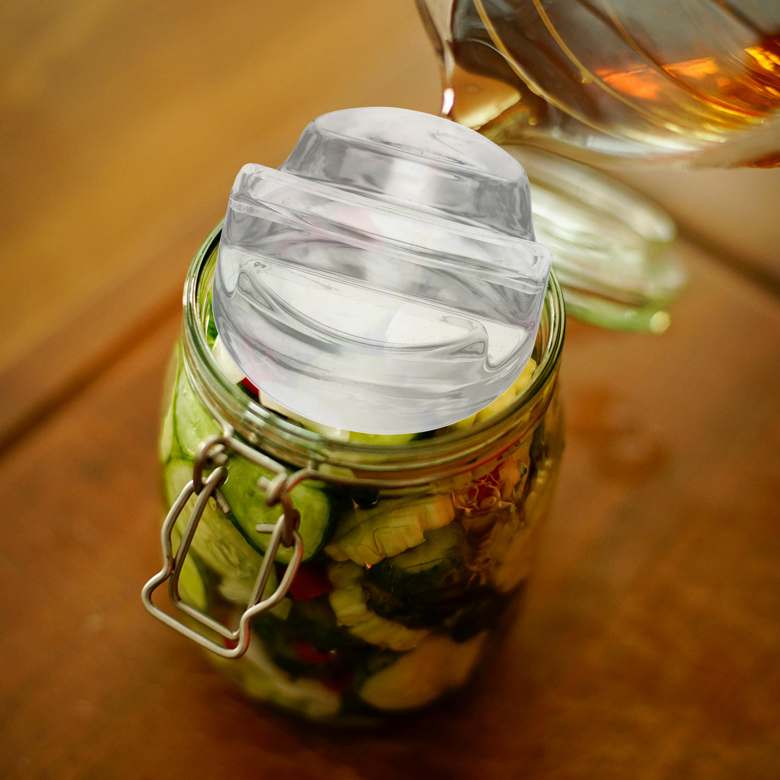 Wine Beer Cider - ฝาปิดสำหรับการหมักแบบหนัก จับถนัดมือ สำหรับขวดแก้วเมสัน เหมาะสำหรับการหมักผักดอง เครื่องดื่มหมัก เบียร์