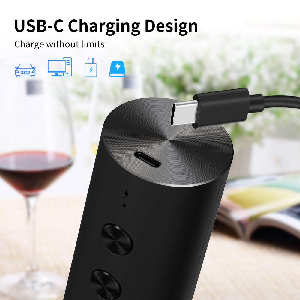 ชุดเปิดขวดไวน์ไฟฟ้า 4-in-1 ชาร - Bottle Stopper Set บทวิจารณ์และราคา