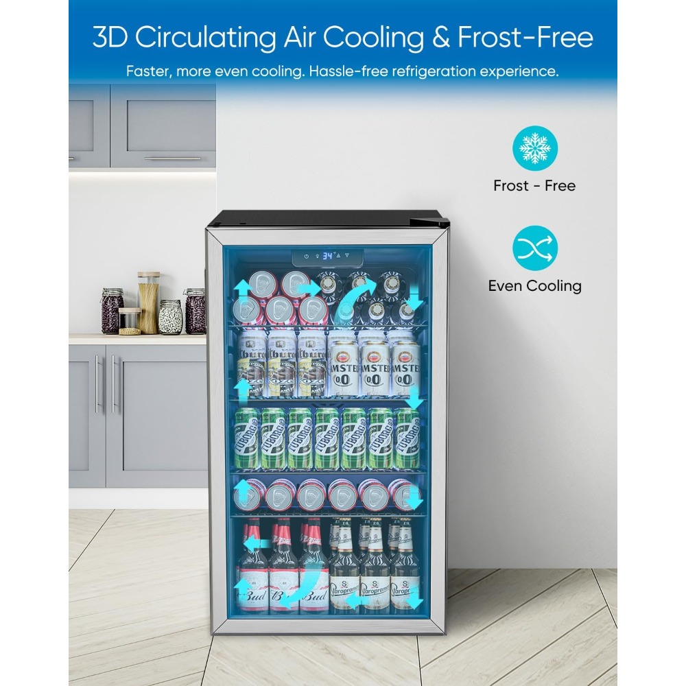ตู้เย็นเครื่องดื่ม - ตู้เย็นขน - Wine Beer Mini Fridge บทวิจารณ์และราคา