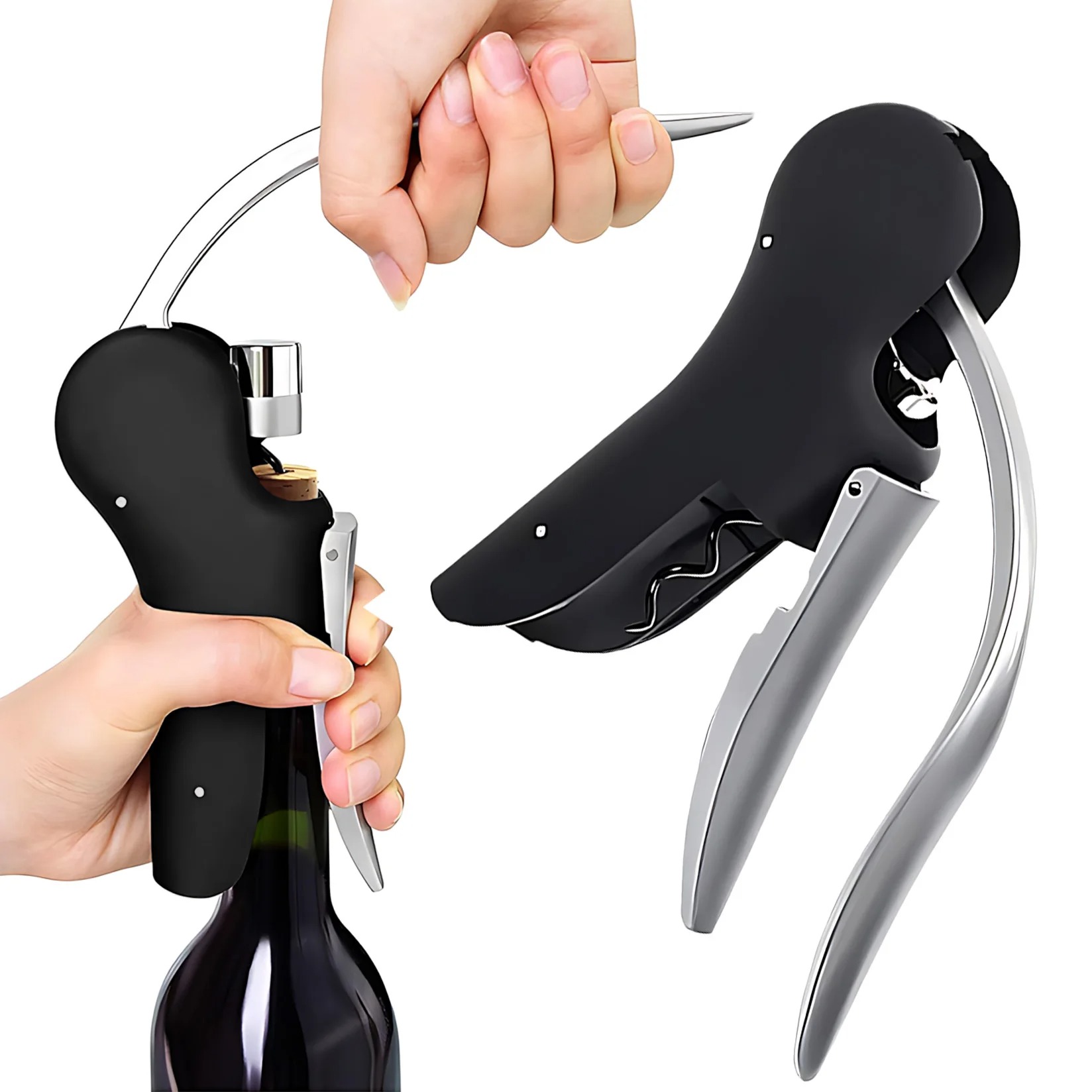 ชุดอุปกรณ์เปิดขวดไวน์ที่สะดวกส - Cork Screw Lever บทวิจารณ์และราคา