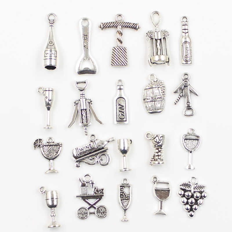 30Pcs Charms เบียร์บาร์เรลไวน์ - Wine Beer Photo บทวิจารณ์และราคา