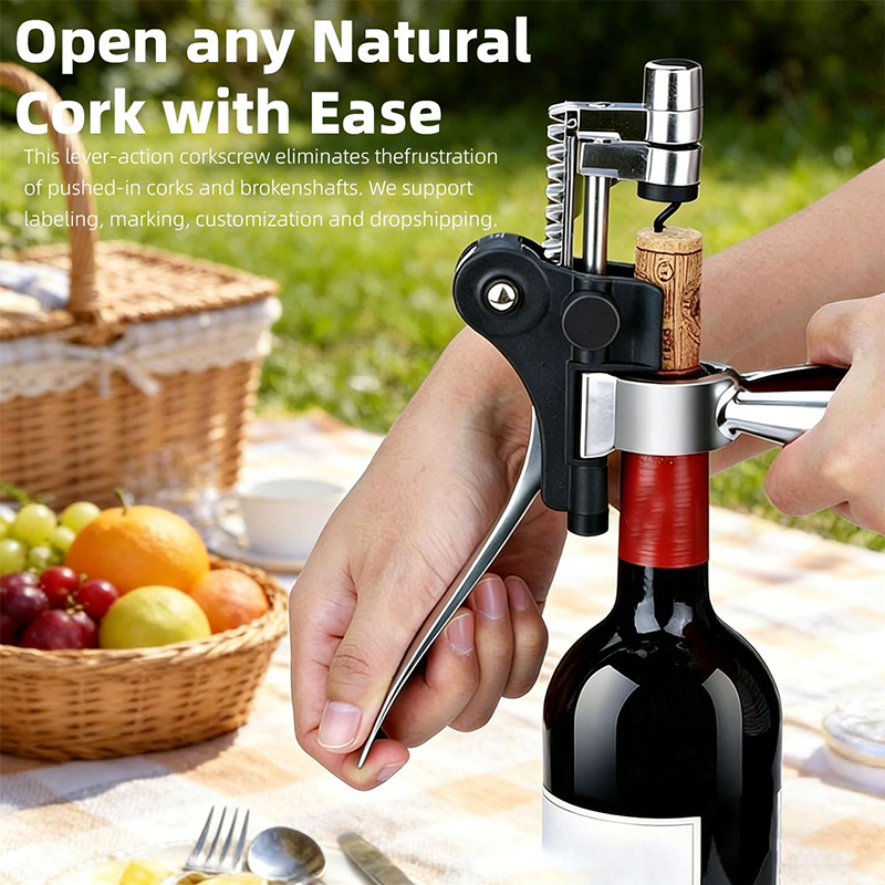 ที่เปิดขวดไวน์แบบคันโยกที่ทนทา - Cork Screw Lever บทวิจารณ์และราคา