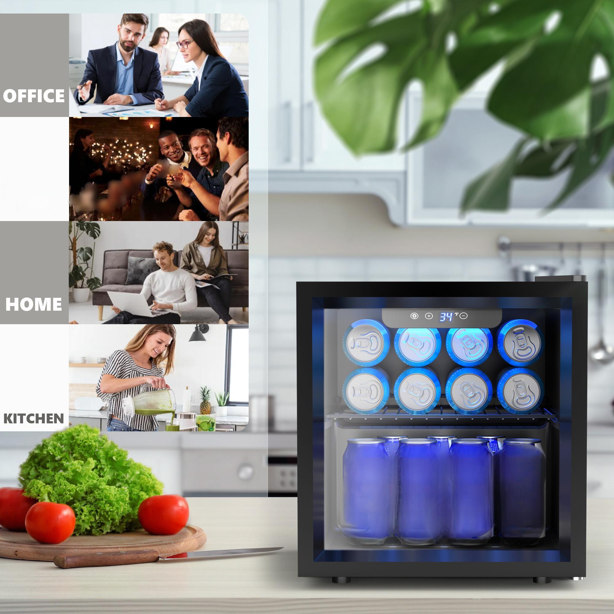 ตู้เย็นมินิแบบประตูกระจก EKOJU - Wine Beer Mini Fridge บทวิจารณ์และราคา