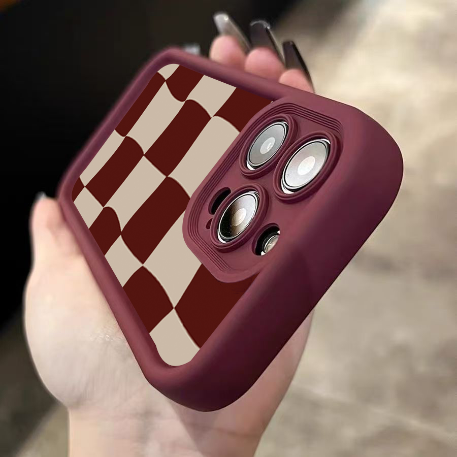 เคสโทรศัพท์ลายตารางสีแดงไวน์สำ - Wine & Beer Shop Photos บทวิจารณ์และราคา