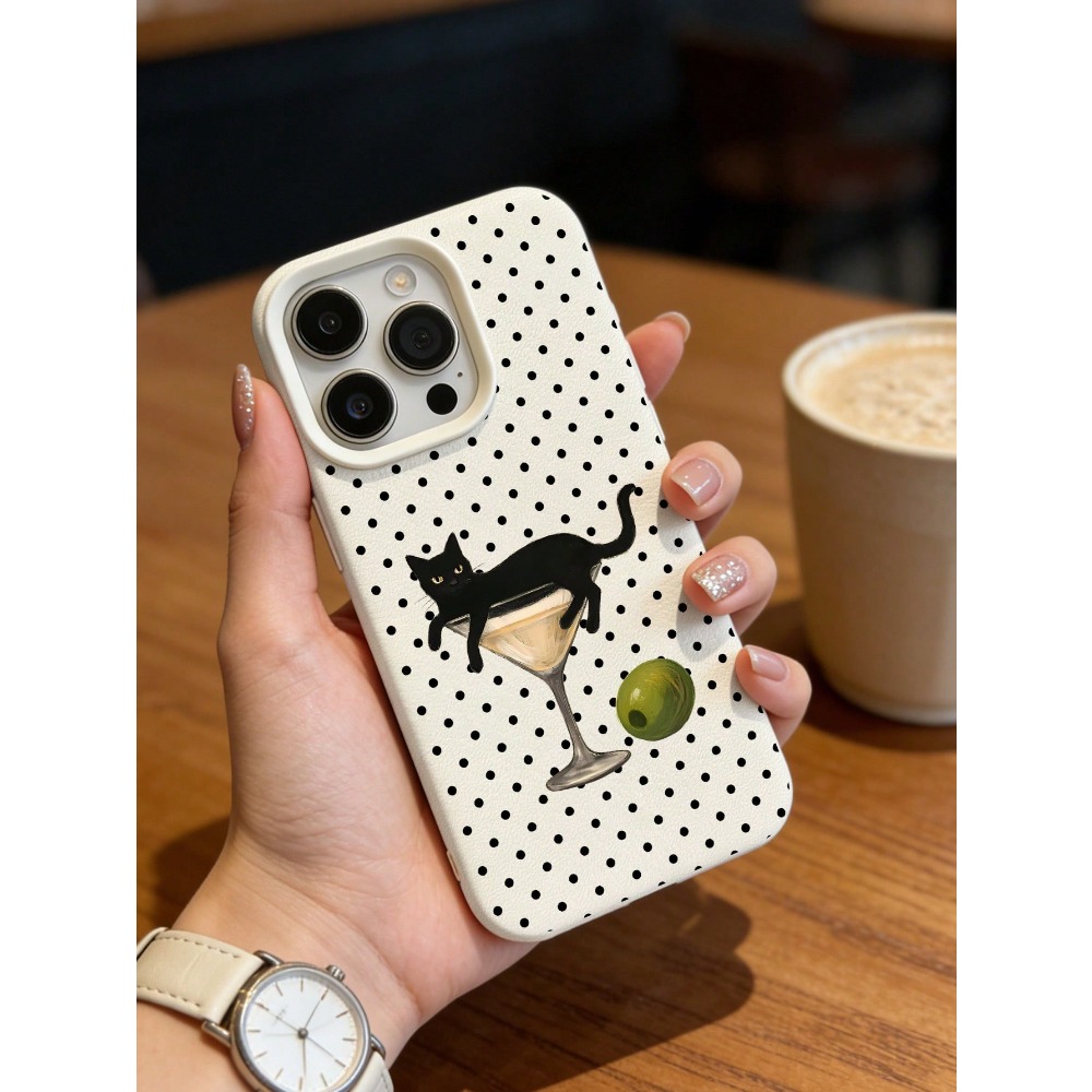 เคสโทรศัพท์ลายภาพวาดแมวในแก้วไ - Wine & Beer Shop Photos บทวิจารณ์และราคา