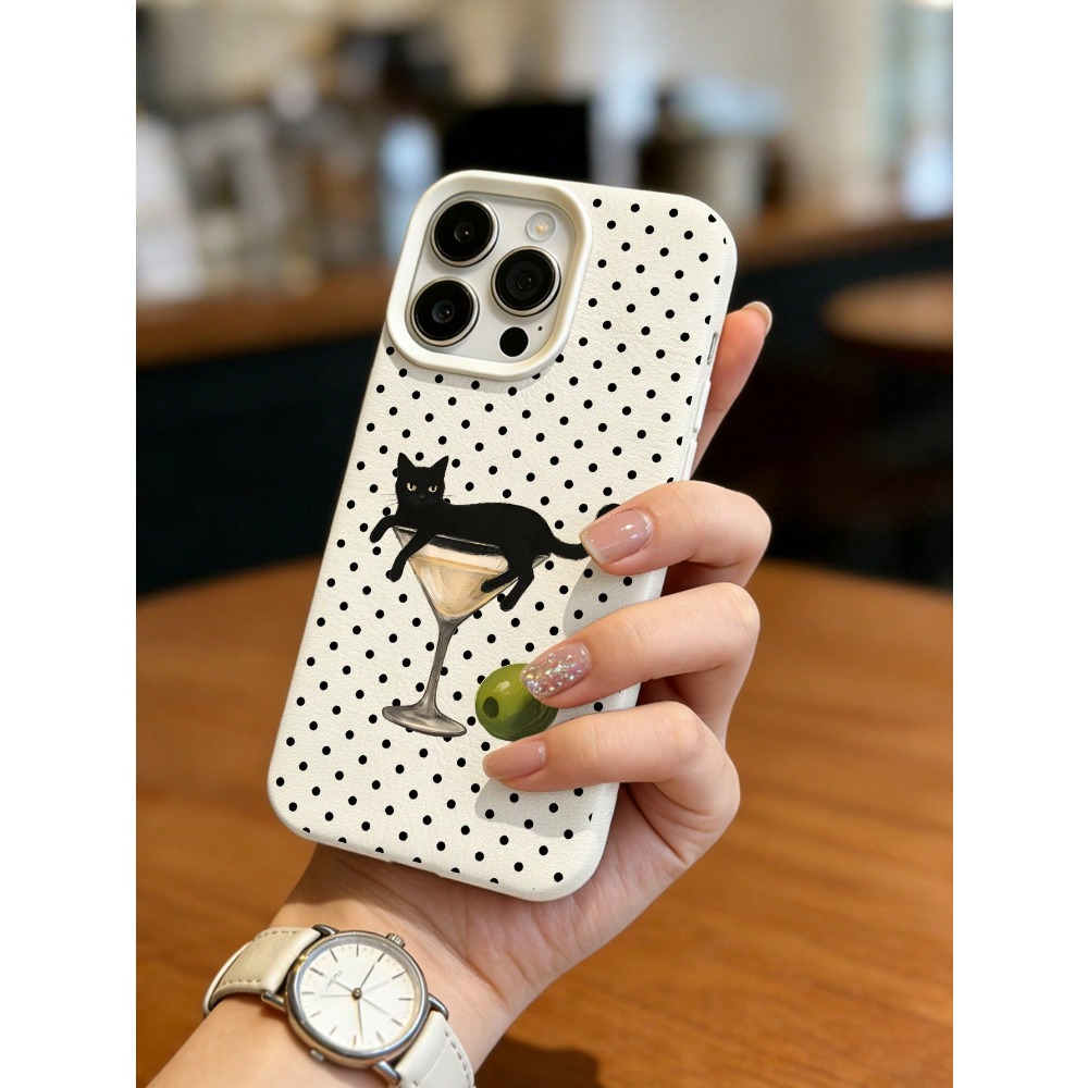 เคสโทรศัพท์ลายภาพวาดแมวในแก้วไ - Wine & Beer Shop Photos บทวิจารณ์และราคา