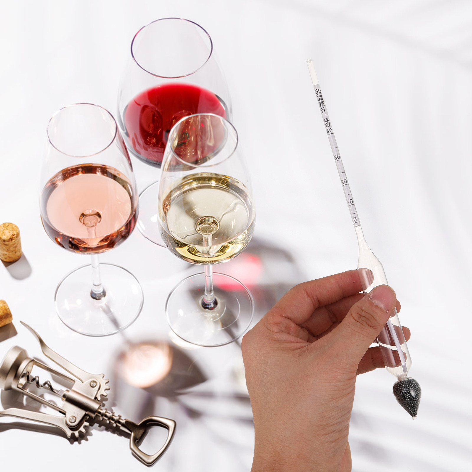เครื่องวัดแอลกอฮอล์ 2 ชิ้นสำหร - Wine To Beer Alcohol บทวิจารณ์และราคา