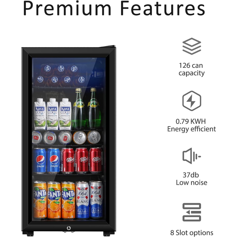 ตู้เย็นเครื่องดื่ม, ตู้เย็นขนา - Wine Beer Mini Fridge บทวิจารณ์และราคา