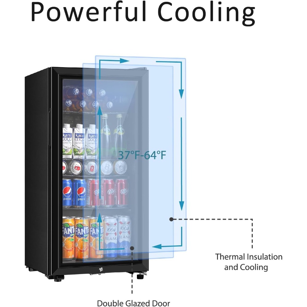 ตู้เย็นเครื่องดื่ม, ตู้เย็นขนา - Wine Beer Mini Fridge บทวิจารณ์และราคา