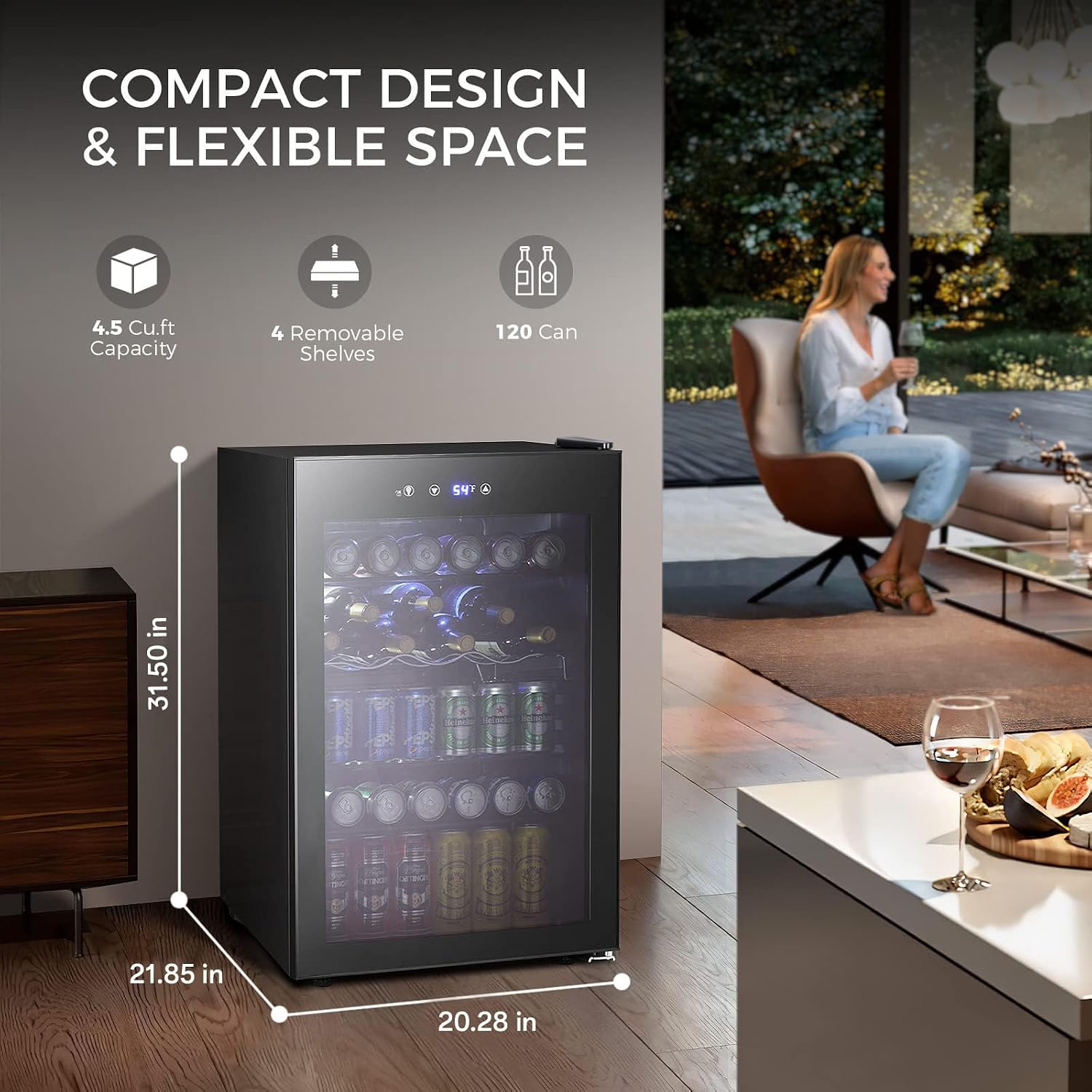 ตู้แช่เครื่องดื่มขนาด 4.5 คิวฟ - Wine Beer Mini Fridge บทวิจารณ์และราคา