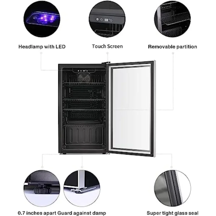 ตู้แช่ไวน์/ตู้แช่เครื่องดื่มขน - Wine Beer Mini Fridge บทวิจารณ์และราคา