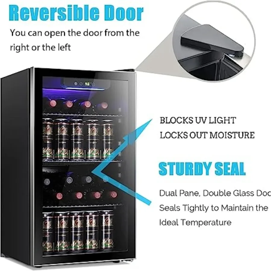 ตู้แช่ไวน์/ตู้แช่เครื่องดื่มขน - Wine Beer Mini Fridge บทวิจารณ์และราคา