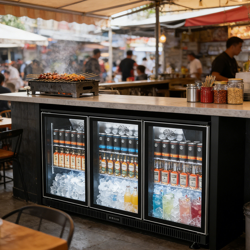 ตู้เย็นบาร์ 2 ประตู CE/RoHS คว - Wine Beer Mini Fridge บทวิจารณ์และราคา