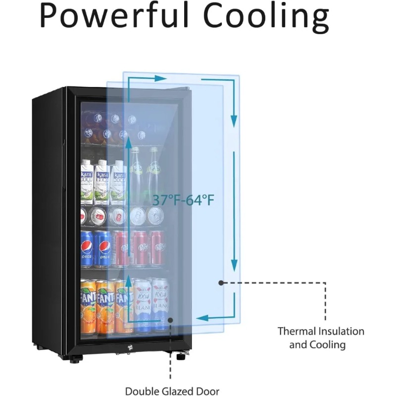 ตู้เย็นเครื่องดื่ม, ตู้เย็นขนา - Wine Beer Mini Fridge บทวิจารณ์และราคา