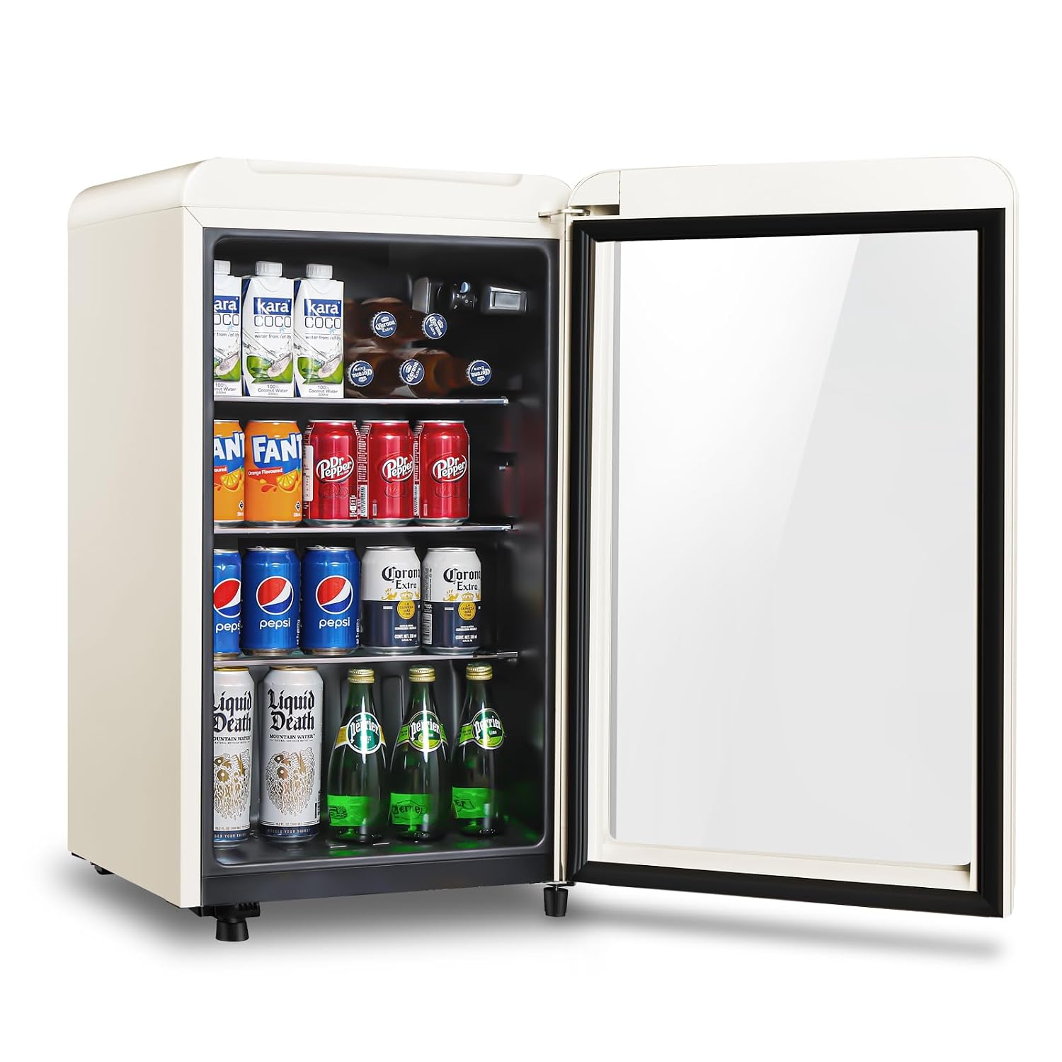 ตู้เย็นเครื่องดื่มสไตล์เรโทร ข - Wine Beer Mini Fridge บทวิจารณ์และราคา
