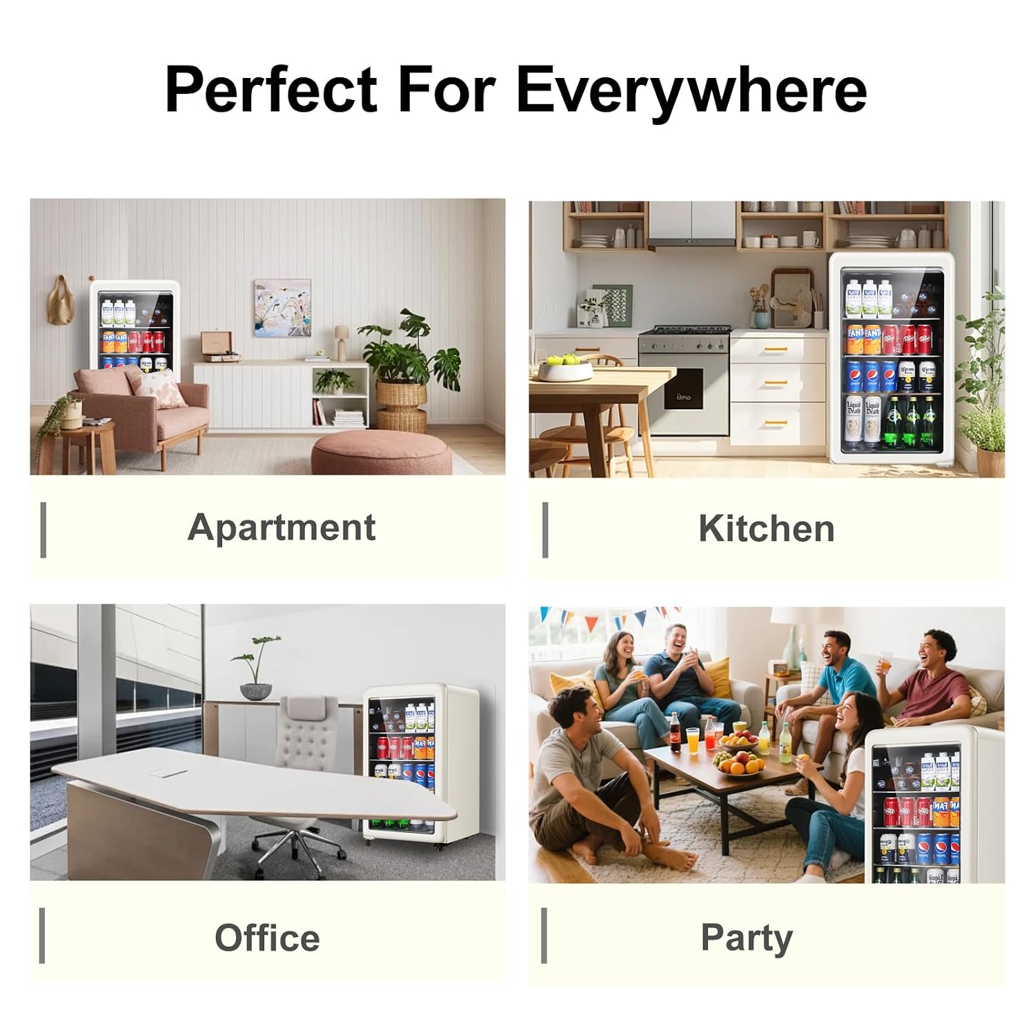 ตู้เย็นเครื่องดื่มสไตล์เรโทร ข - Wine Beer Mini Fridge บทวิจารณ์และราคา